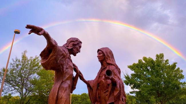 Jesus Mary Rainbow